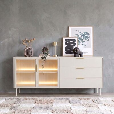 Beata lipasto 181x39x82 cm ruskea tammi/musta
